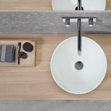 Geberit VariForm round lay-on washbasin