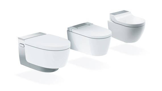 Various models of Geberit AquaClean shower toilets Various models of Geberit AquaClean shower toilets