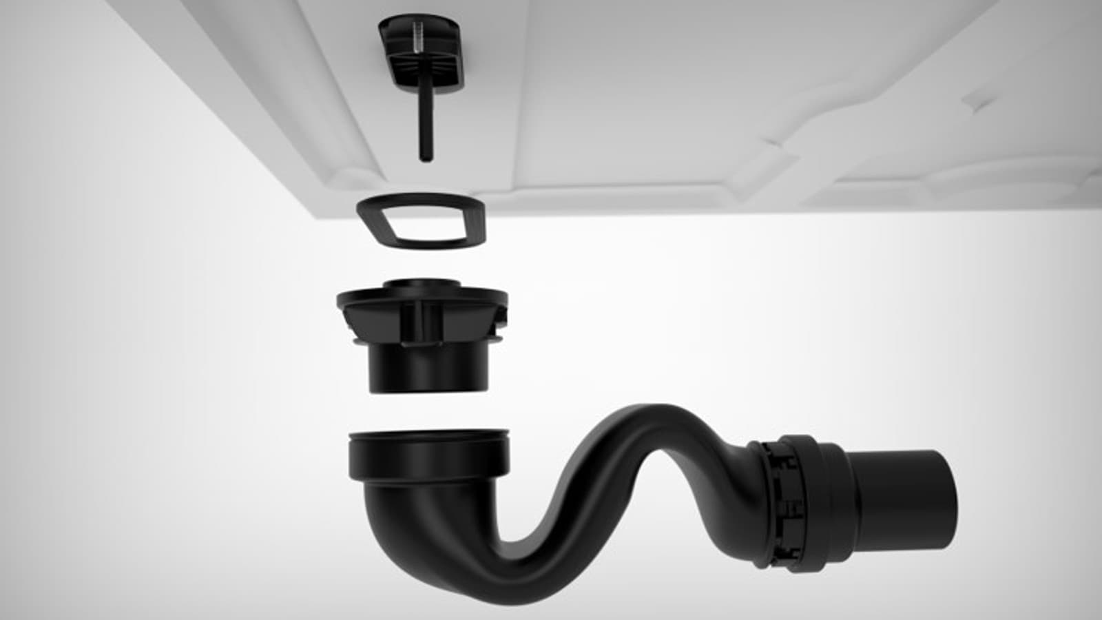 Minimalist trap for the Geberit Sestra shower tray Minimalist trap for the Geberit Sestra shower tray